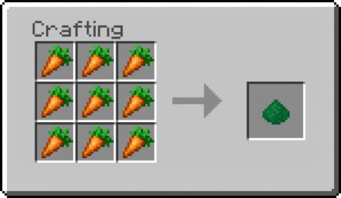 Organic carrot material