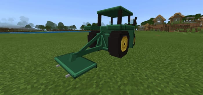 Mower on a tractor