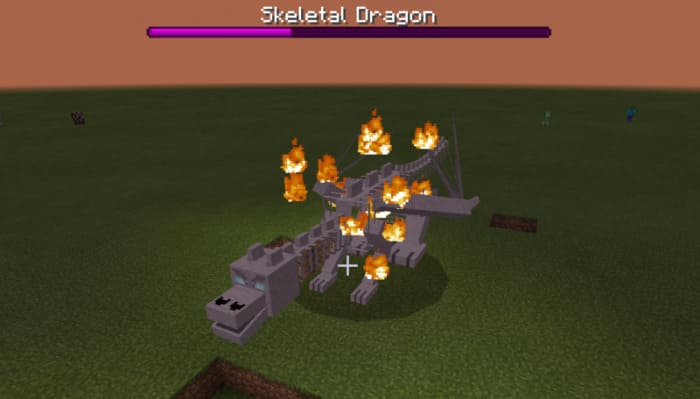 Skeleton Dragon in Minecraft