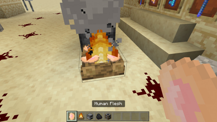 Human flesh in Minecraft