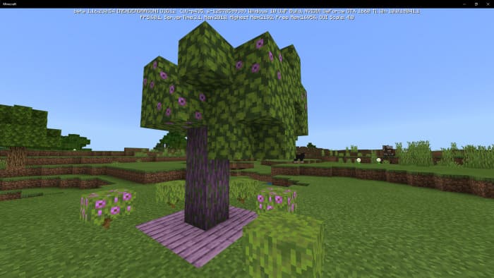 Дерево азалии в Майнкрафт
