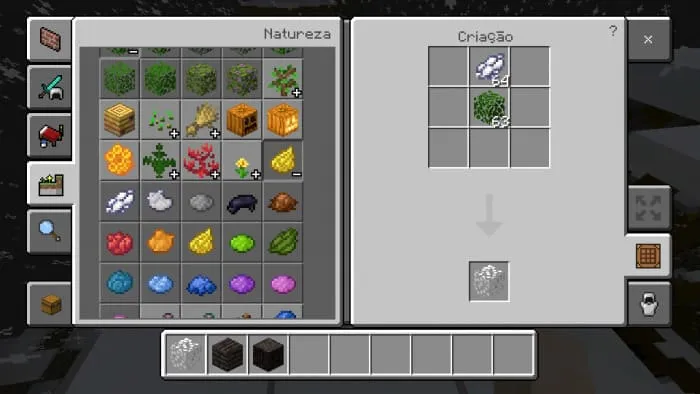 Crafting white foliage