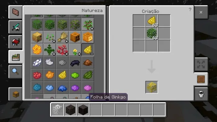 Crafting yellow foliage