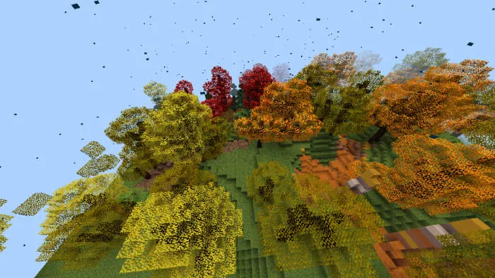 Yellow ginkgo in Minecraft