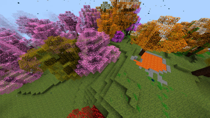 Cherry tree in Minecraft
