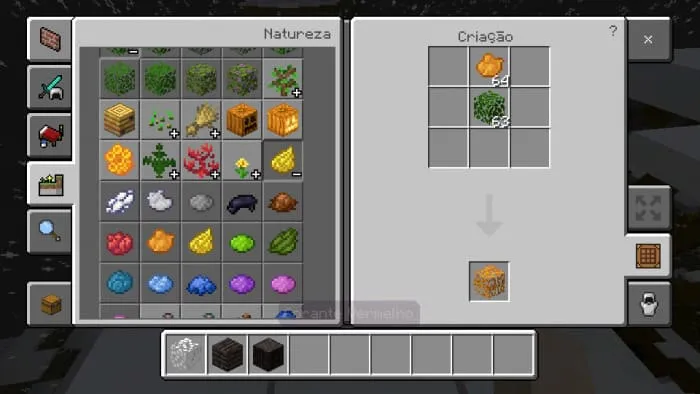 Crafting orange foliage