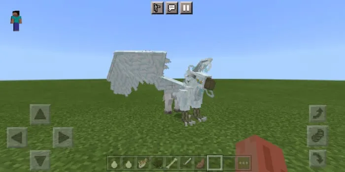 White hippogriff in the game