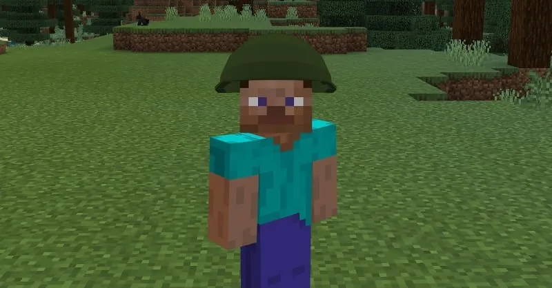 Military helmet in Minecraft