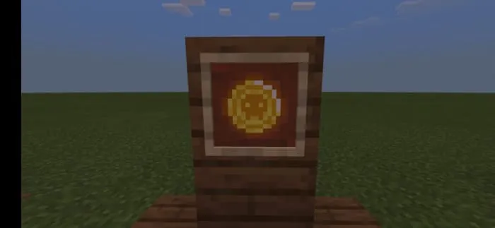 Gold coin in Minecraft