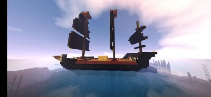 Pirate ship in Minecraft