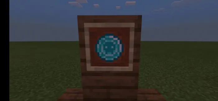 Diamond coin in Minecraft