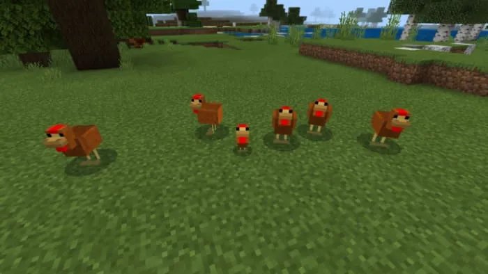 Male cock in Minecraft