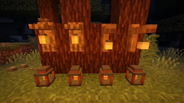 New lamps in Minecraft