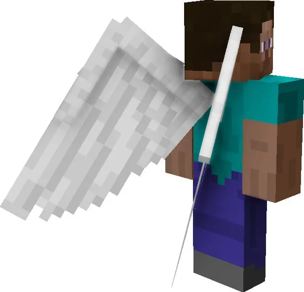 Wings of an angel in Minecraft