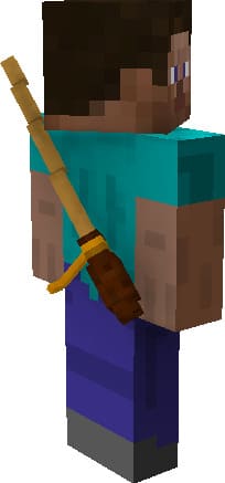 Broom in the form of elytra in Minecraft