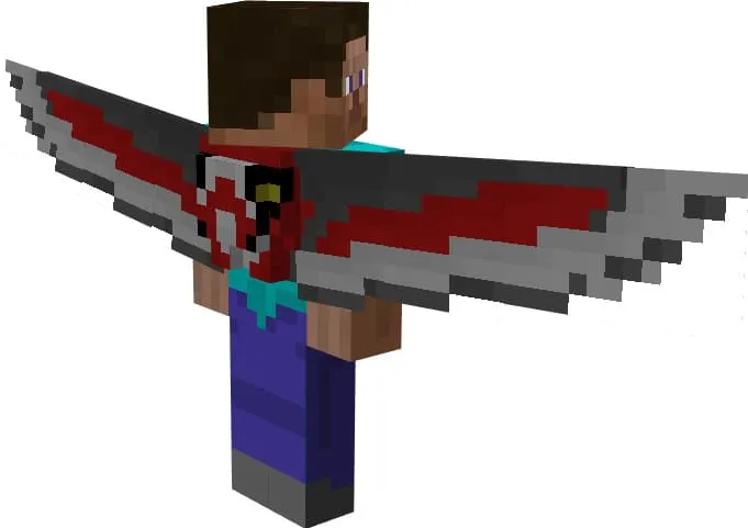 Wings of a falcon in Minecraft