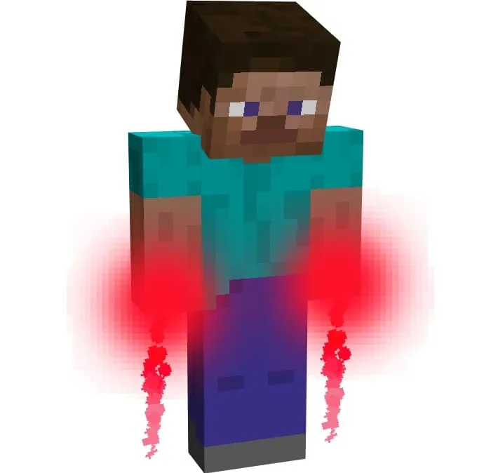 Flight of the Scarlet Witch in Minecraft