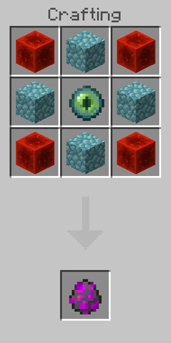 Ancient Guardian spawn egg recipe