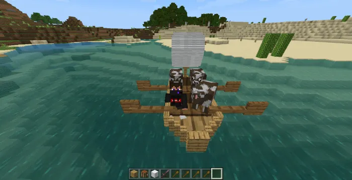 Big boat in Minecraft