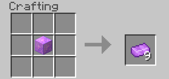 An enderite ingot from the block