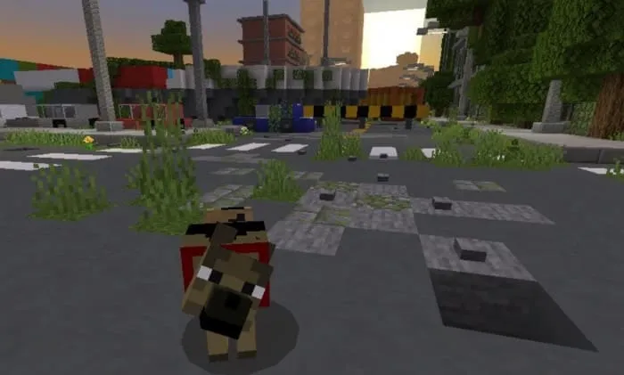 Sam the dog in Minecraft