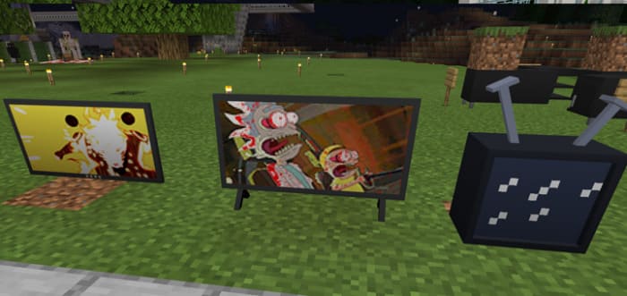 Рабочие телевизоры в Minecraft