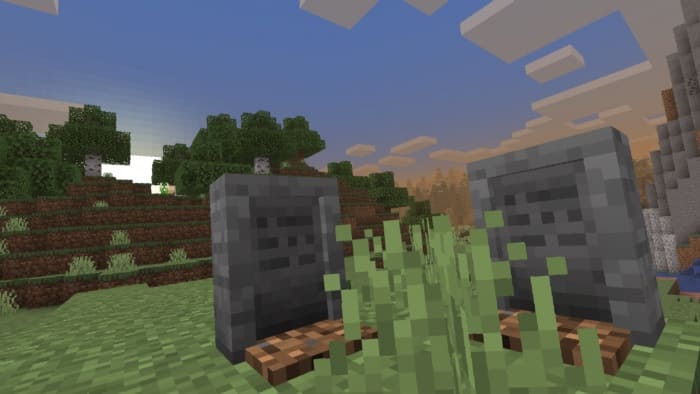 Tombstone in Minecraft
