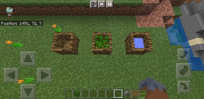 Wooden crucible in Minecraft