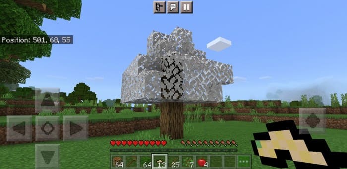 Silkworm tree in Minecraft