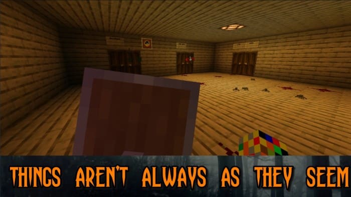 Corridors of the Minecraft school