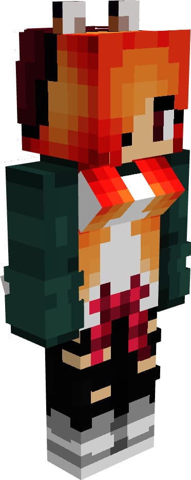 Fox girl in Minecraft