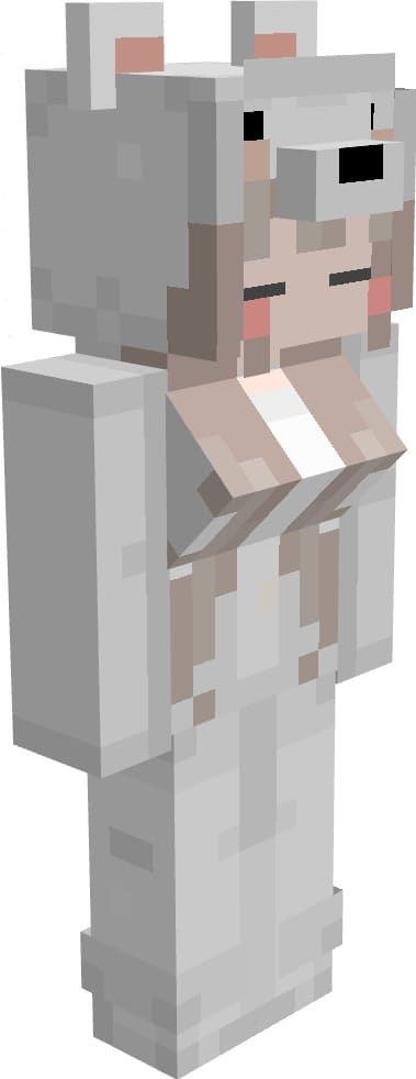 Girl from the north in Minecraft