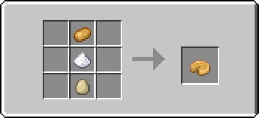 Crafting a potato pie in Minecraft
