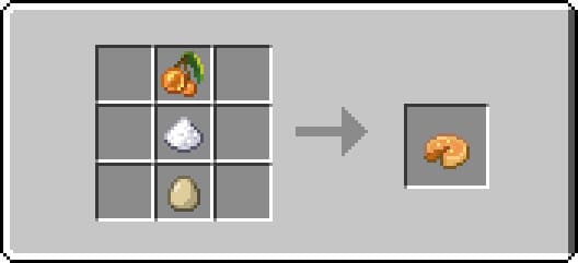 Crafting a pie with glowing berries in Minecraft