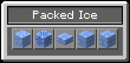 New ice blocks in Minecraft
