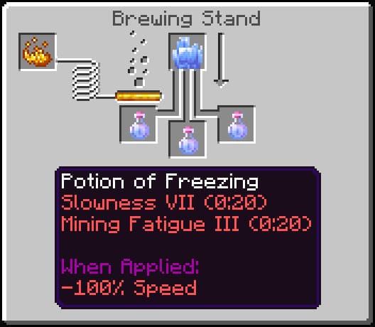 Cold potion in Minecraft