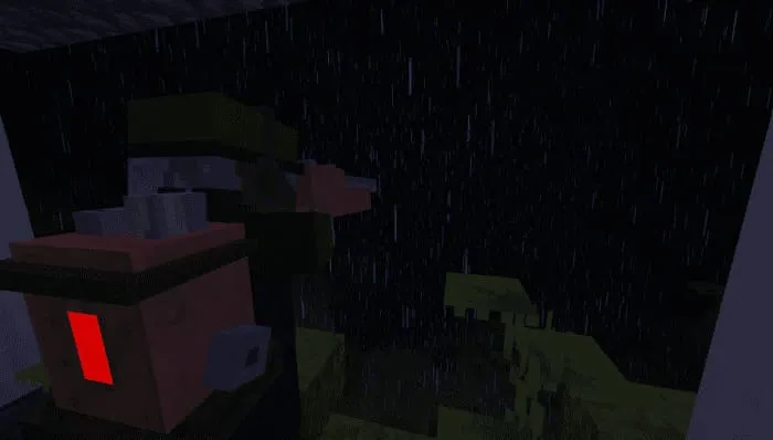 Laser rifle in Minecraft