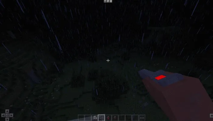 Laser rifle from the first person