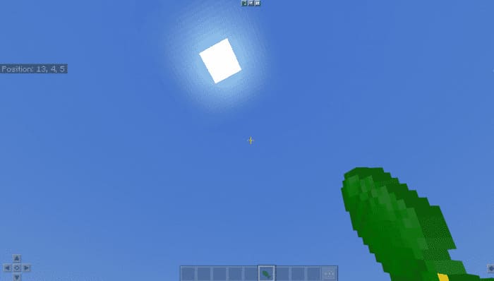 Взрывной снаряд в Minecraft