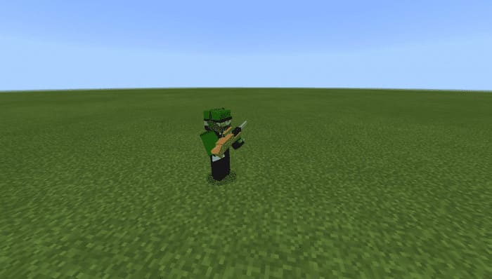 Silent sniper rifle in Minecraft