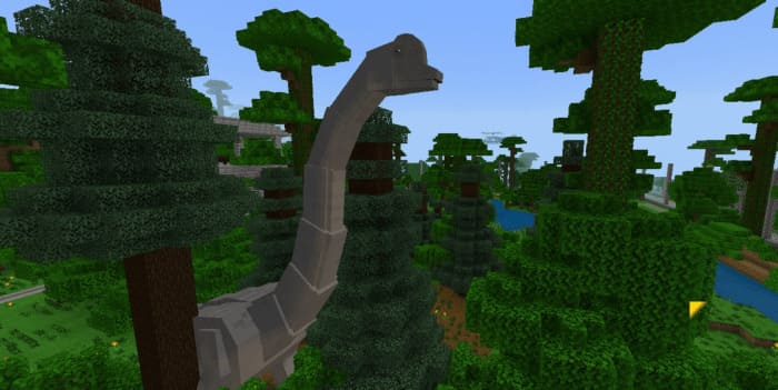Brachiosaurus in Minecraft