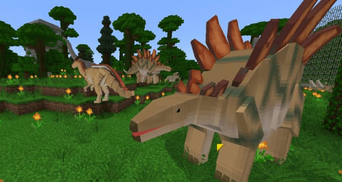 Stegosaurus in Minecraft