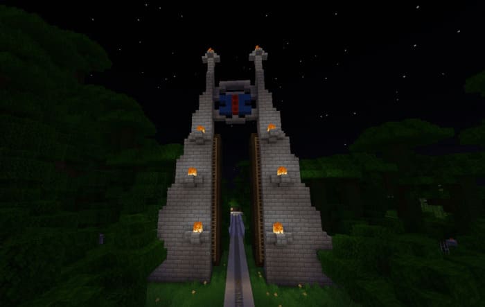 Park gates in Minecraft