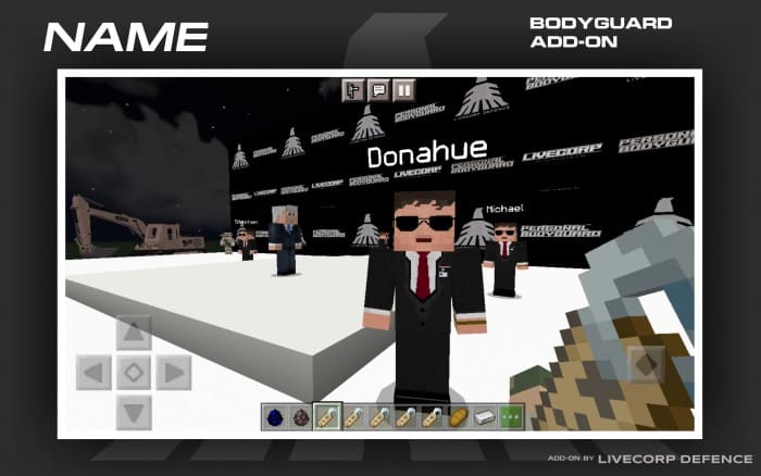Rename the Bodyguard in Minecraft