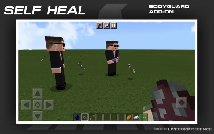 Bodyguard treatment in Minecraft