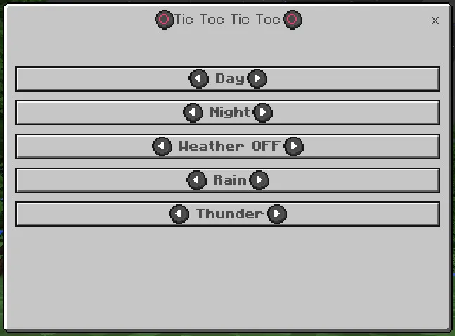 What the clock interface looks like