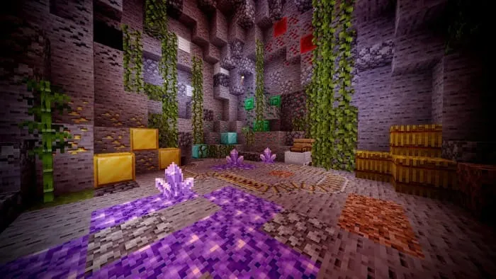 View of the blocks in the mines