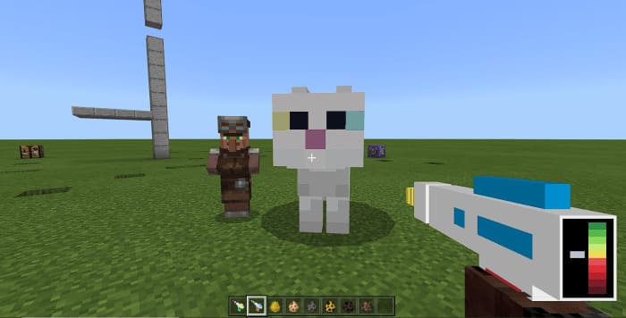 Giant cat in Minecraft