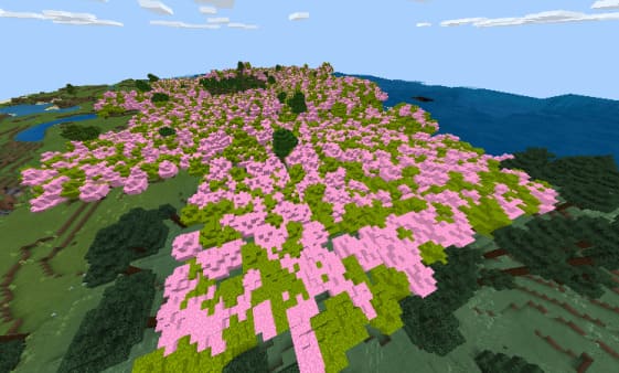 Sakura Forest in Minecraft