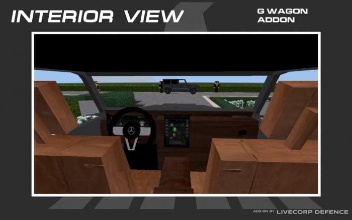 View of the interior of a Hyundai in Minecraft